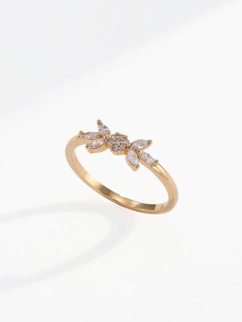 Minimal Zirkon Damenring
